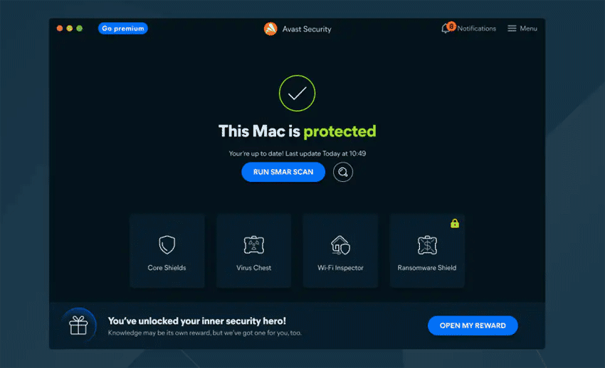 Screenshot of Avast Security for Mac