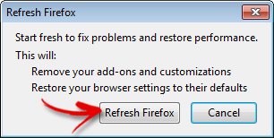 how to refresh firefox browser