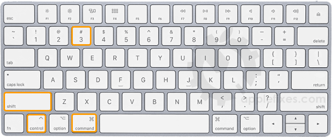 macbook print screen command