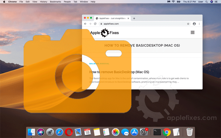 apple print screen command